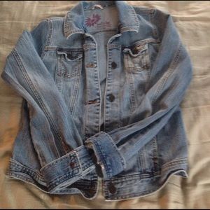 Hollister Distressed Denim/Jeans Jacket